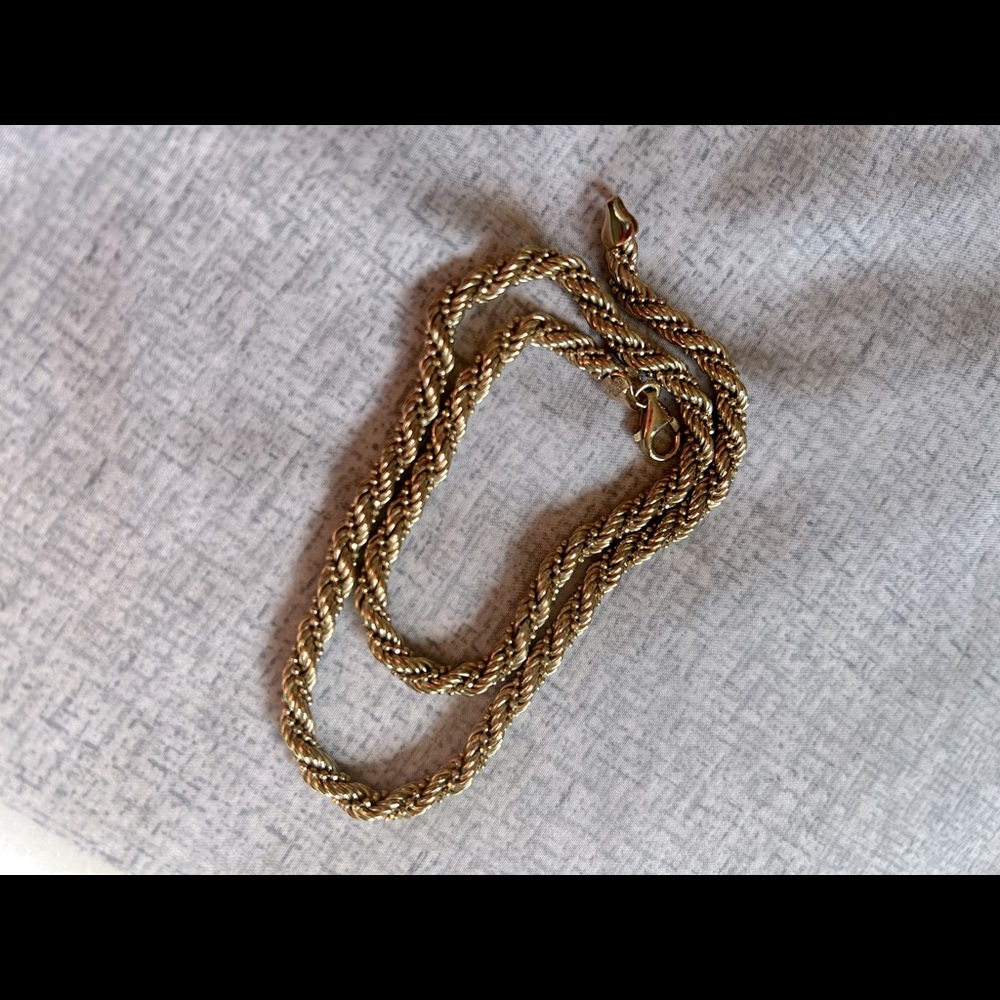 16” Gold Over Silver Vermeil Chain